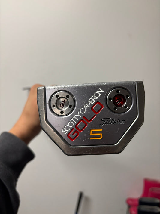 Left Handed Scotty Cameron Golo 5 Mallet Putter